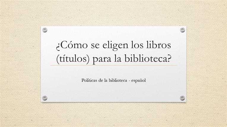 eligen los libros