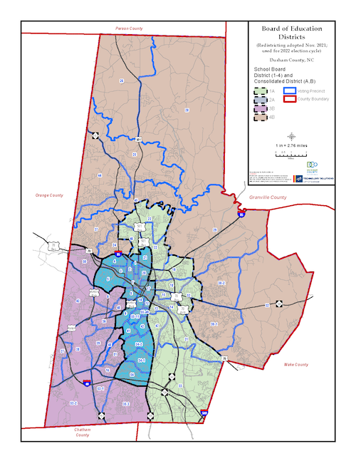 2022 Map of School Board Districts